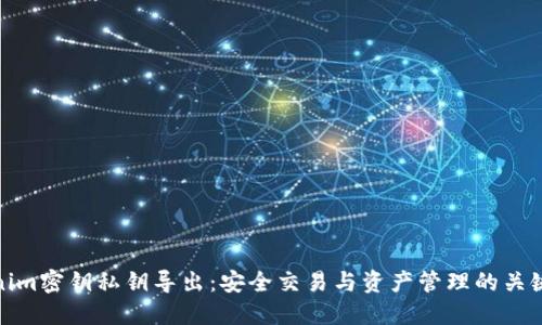 tokenim密钥私钥导出：安全交易与资产管理的关键工具