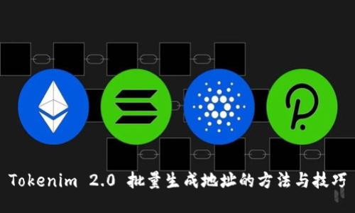 Tokenim 2.0 批量生成地址的方法与技巧